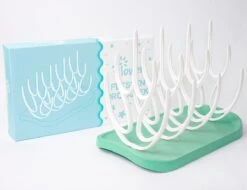 Flouer Flessen Droogrek - Flessenrek Baby - Droogrek Flessen Baby - Drying Rack - Afdruiprek Babyfles - Groen -Pasgeborenen En Jonge Kinderen 1200x923 1