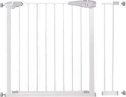 Springos Traphekje | Traphek | Veiligheidshekje | Metaal | Wit | 90 - 99 Cm