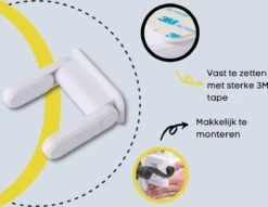 Merkloos Deurklink Vergrendeling Voor Kinderen / Huisdieren - Kinderslot Deur -Pasgeborenen En Jonge Kinderen 1200x930 4