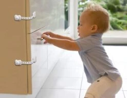 Kinderslot Kastjes - Zelfklevend Kinderslot - Dubbel Op Slot - Kinderslot Op Maat - Baby Veiligheid - 6 Stuks - Wit -Pasgeborenen En Jonge Kinderen 1200x933 2