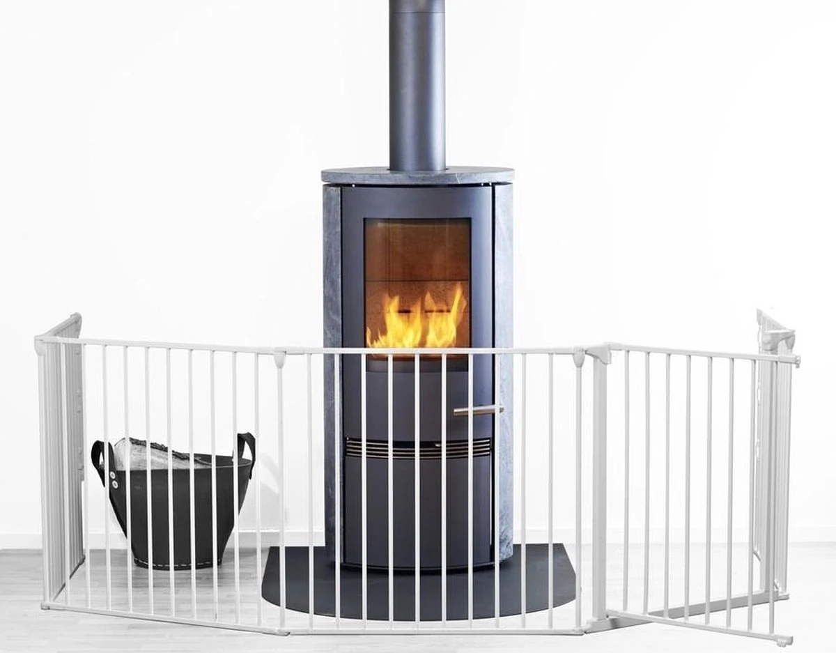 BabyDan Traphekje Haardbescherming Flex Xl 90 - 278 Cm Metaal Wit 6 BabyDan Traphekje Haardbescherming Flex Xl 90 - 278 Cm Metaal Wit - Afbeelding 6