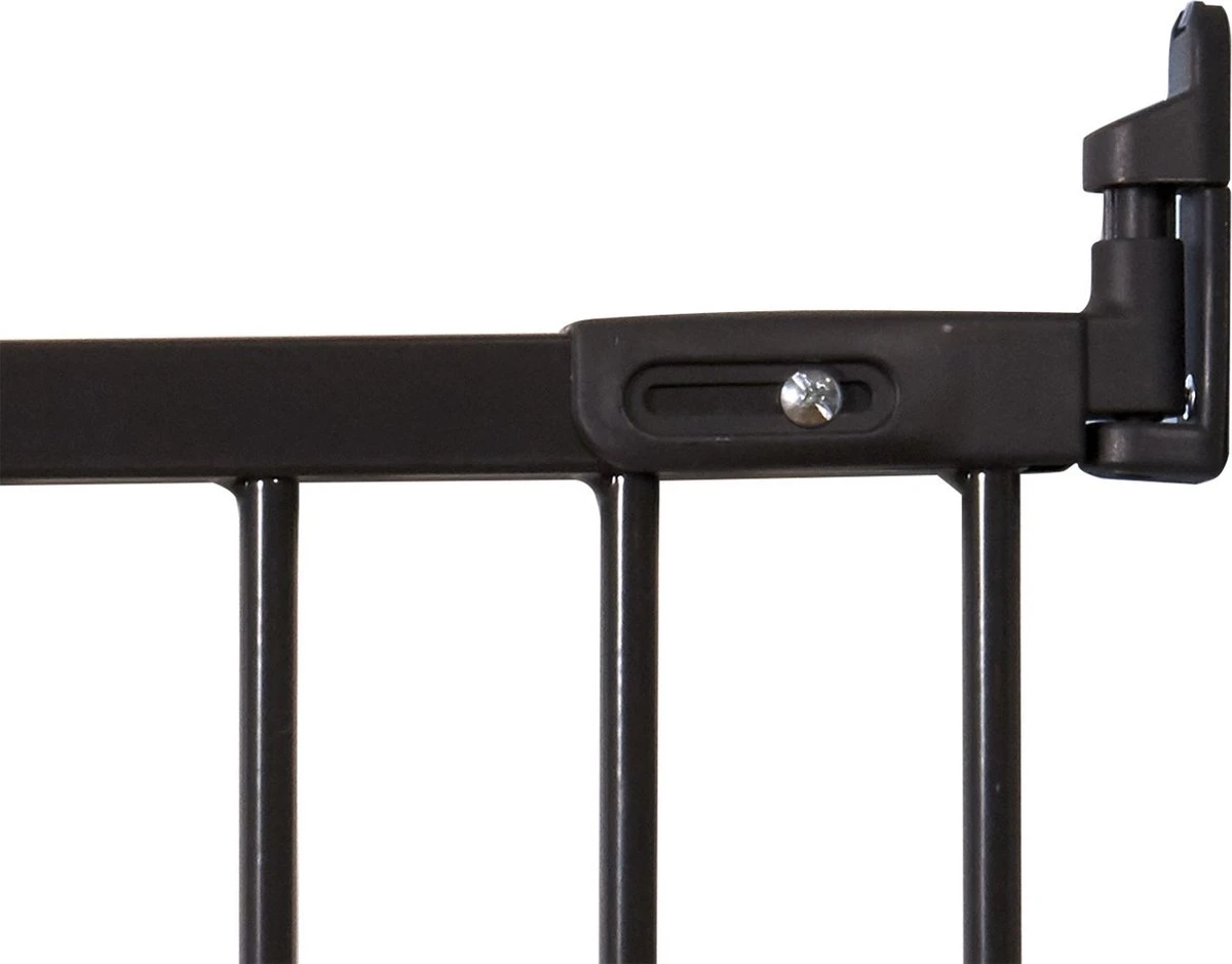 SaftetyThings FLEXIFIT ZWART Traphekje, Voor Boven En Onder Aan De Trap ZONDER DREMPELTJE Van 67cm Tot 105.5 Cm 3 SaftetyThings FLEXIFIT ZWART Traphekje, Voor Boven En Onder Aan De Trap ZONDER DREMPELTJE Van 67cm Tot 105.5 Cm - Afbeelding 3