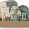 Kids Cultures | Giftbox L | Groen | Kraamcadeau Jongen & Meisje | Kraammand | Babyshower Cadeau | Kies Uit 6 Unieke Kleuren