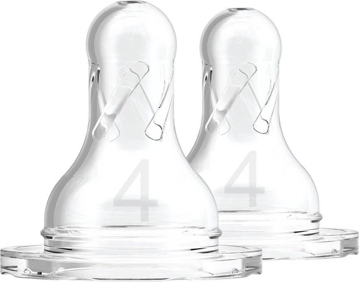 Dr. Brown's Fles Speen Standaard - Fase 4 - 2 Stuks 1 Dr. Brown's Fles Speen Standaard - Fase 4 - 2 Stuks