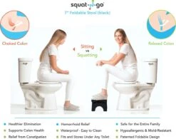 Squat-n Go Toiletkrukje Inklapbaar Zwart - Juiste Houding Op Toilet 17 Squat-n Go Toiletkrukje Inklapbaar Zwart - Juiste Houding Op Toilet -Pasgeborenen En Jonge Kinderen 1200x947 5
