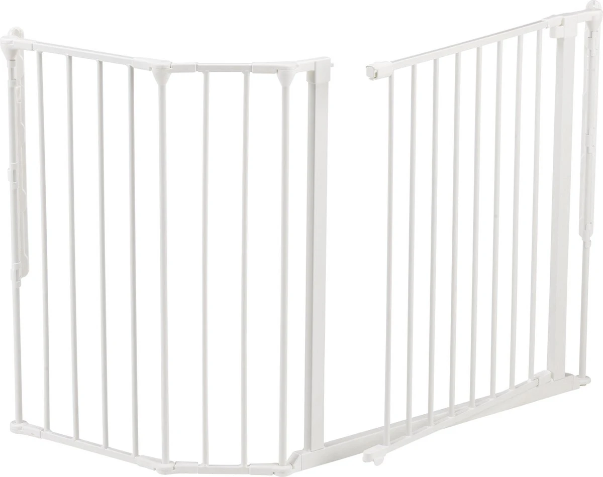 BabyDan - Flex V- Max 125cm Wit - Hoektraphek - Hoog 72cm Deur:72 Cm - Section :20 Cm - Section :33 Cm - Muurbev. : 4 Cm 1 BabyDan - Flex V- Max 125cm Wit - Hoektraphek - Hoog 72cm Deur:72 Cm - Section :20 Cm - Section :33 Cm - Muurbev. : 4 Cm