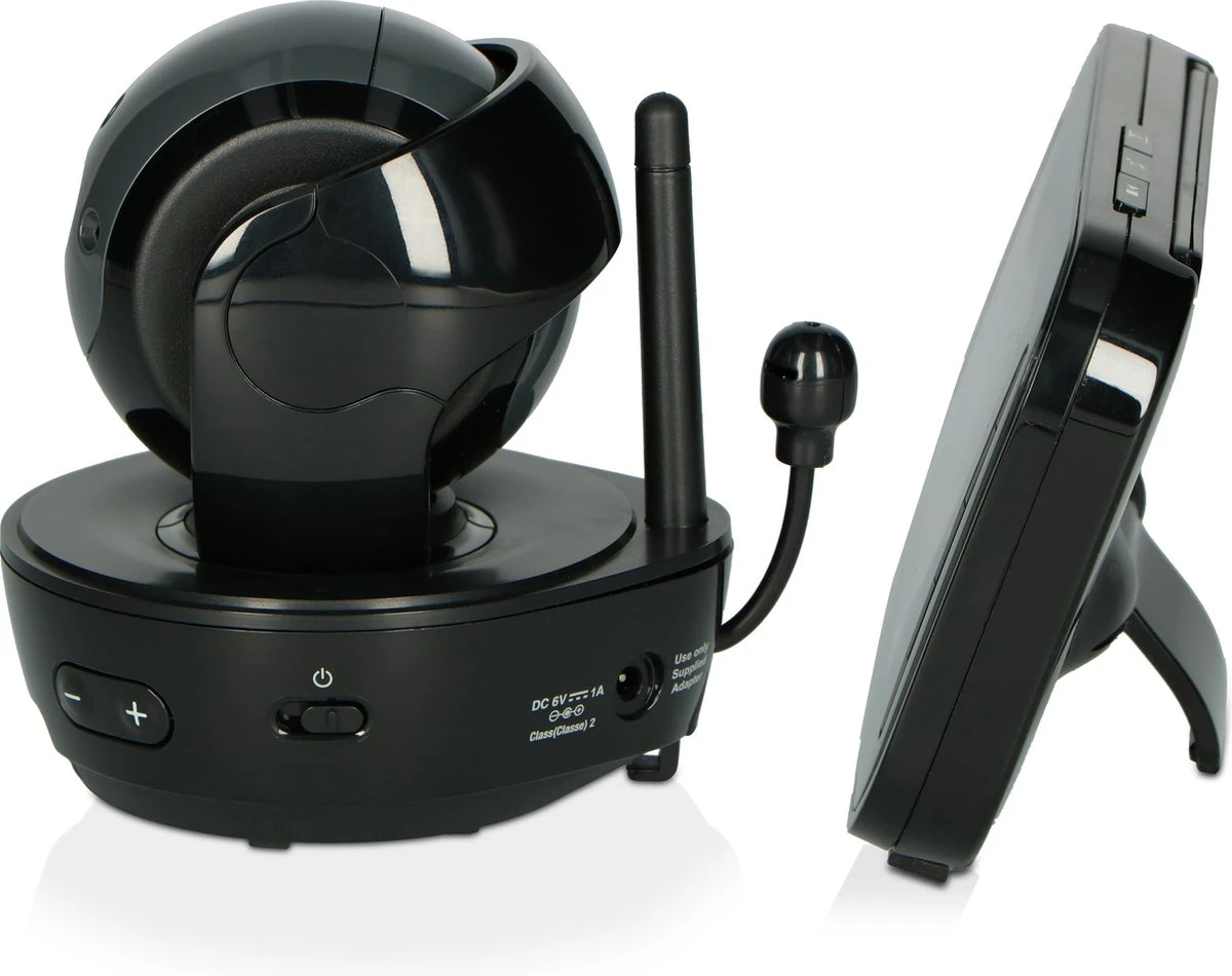 Alecto DVM200BK - Babyfoon Met Camera - Op Afstand Beweegbaar - Zwart 2 Alecto DVM200BK - Babyfoon Met Camera - Op Afstand Beweegbaar - Zwart - Afbeelding 2