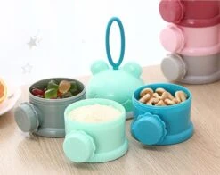 Melkpoeder Toren - Babyvoeding Bewaarbakjes - Melkpoeder Doseerdoosjes - Kraam Cadeau - BPA Vrij / ROZE -Pasgeborenen En Jonge Kinderen 1200x953 2