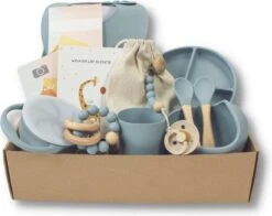 Kids Cultures | Giftbox XL | Blauw | Kraamcadeau Jongen & Meisje | Kraammand | Babyshower Cadeau | Kies Uit 6 Unieke Kleuren