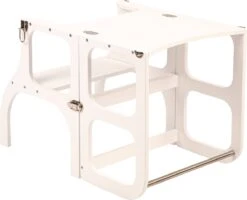 Ette Tete - Learning Tower / Leertoren - Inklapbaar Tot Tafel En Stoel - Wit 23 Ette Tete - Learning Tower / Leertoren - Inklapbaar Tot Tafel En Stoel - Wit -Pasgeborenen En Jonge Kinderen 1200x973 3
