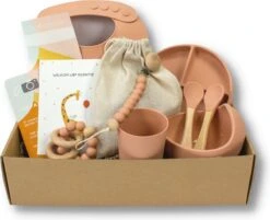 Kids Cultures | Giftbox L | Oud Roze | Kraamcadeau Jongen & Meisje | Kraammand | Babyshower Cadeau | Kies Uit 6 Unieke Kleuren