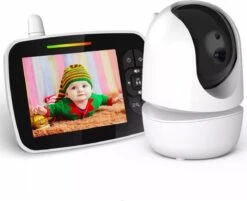 B-care Babyfoon Met Camera - 3.5 Inch Scherm - Zonder Wifi En App - Temperatuursensor - Nachtzicht - Terugspreekfunctie - 4 Slaapliedjes - Alarm