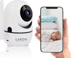 Lakoo Babyfoon Met Camera - Babyfoon - Huisdiercamera - Babyfoon Met App - Baby Monitor - Beveiligingscamera - Hondencamera