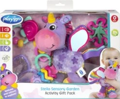 Playgro Geschenkset Stella Eenhoorn - Kraamcadeau - Kadoset - Hangspeeltjes - 3 Bijtpseeltjes - 3 Geschakelde Ringen -Pasgeborenen En Jonge Kinderen 1200x989 1