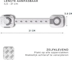 Merkloos Kinderslot Kastjes - Kinderbeveiliging Kasten - Baby Veiligheid Kastjes - 12 Stuks - Kast/Lade/Koelkast/Keukenkast - Zelfklevend - Smart Lock - Makkelijk Installeren - Past Altijd -Pasgeborenen En Jonge Kinderen 1200x995 3