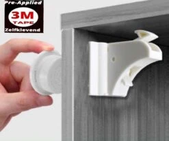 Magneetslot 3M - 4 Stuks - Kinderslot Baby - Geen Schroeven Nodig - Onzichtbaar - Kinderbeveiliging - Kastbeveiliging Voor Kinderen - Ladebeveiliging - Veiligheidsslot - Kastvergrendeling