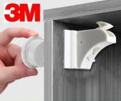 Magneetslot 3M - 4 Stuks - Kinderslot Baby - Geen Schroeven Nodig - Onzichtbaar - Kinderbeveiliging - Kastbeveiliging Voor Kinderen - Ladebeveiliging - Veiligheidsslot - Kastvergrendeling -Pasgeborenen En Jonge Kinderen 1200x999 3