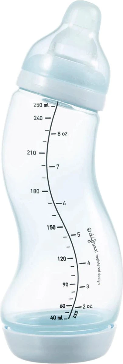 Difrax - S-Fles Natural - Babyfles Blauw- 0+ Maanden - 250ml 13 Difrax - S-Fles Natural - Babyfles Blauw- 0+ Maanden - 250ml - Afbeelding 13