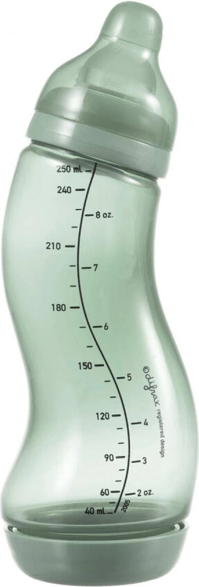 Difrax - S-Fles Natural - Babyfles Sage - 0+ Maanden - 250ml 1 Difrax - S-Fles Natural - Babyfles Sage - 0+ Maanden - 250ml