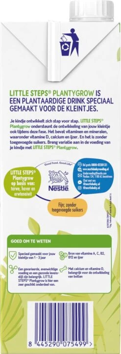 Nestlé LITTLE STEPS® Plantygrow Plantaardige Drink 1-3+jaar 17 Nestlé LITTLE STEPS® Plantygrow Plantaardige Drink 1-3+jaar -Pasgeborenen En Jonge Kinderen 411x1200