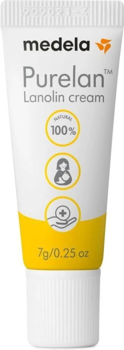 Medela Purelan Tepelzalf Lanoline Tepelcreme Snelle Verlichting Bij Pijnlijke Tepels - Tube 7gr