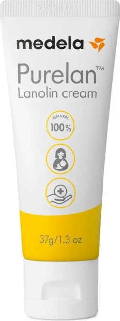 Medela Purelan Tepelzalf Lanoline Tepelcreme Snelle Verlichting Bij Pijnlijke Tepels - Tube 37gr
