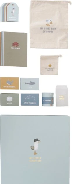 Little Dutch Memorybox - Herinneringendoos - Sailors Bay - FSC 10 Little Dutch Memorybox - Herinneringendoos - Sailors Bay - FSC -Pasgeborenen En Jonge Kinderen 471x1200