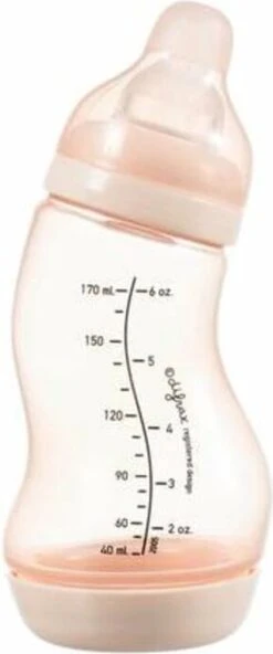Difrax Anti-Colic S-Babyfles Natural - 170 Ml - Blossom/Roze -Pasgeborenen En Jonge Kinderen 501x1200 3