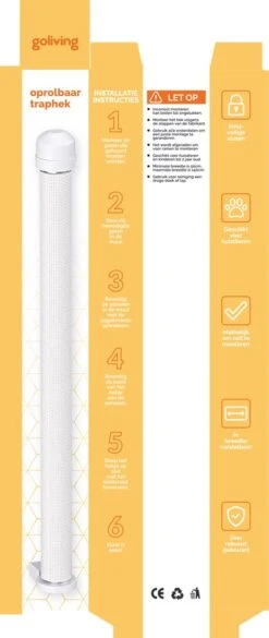 Goliving Oprolbaar Traphekje – Veiligheidshekje – Stevig Mesh – Voor Baby’s En Honden – Duurzaam Materiaal 15 Goliving Oprolbaar Traphekje – Veiligheidshekje – Stevig Mesh – Voor Baby’s En Honden – Duurzaam Materiaal -Pasgeborenen En Jonge Kinderen 507x1200 1