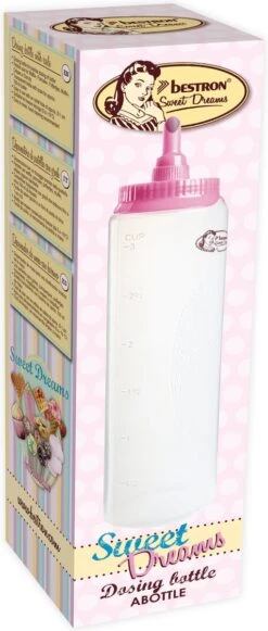 Bestron Doseerfles Voor 700 Ml, Met Schaalverdeling Voor Crêpes, Poffertjes, Pannenkoeken, Wafels, Muffins Of Donutbeslag, Kleur: Wit -Pasgeborenen En Jonge Kinderen 510x1200 1