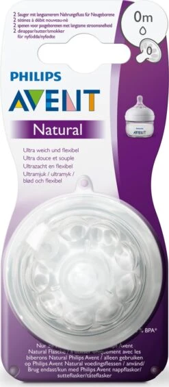 Philips Avent SCF040/27 Natural Speen - 0m - 2stuks -Pasgeborenen En Jonge Kinderen 525x1200 2