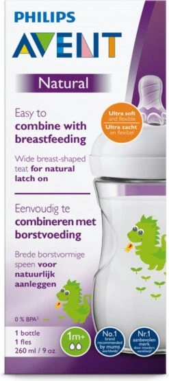 Philips Avent Natural Babyfles - SCF070/24 Babyfles (1m+) Voor Langzame Toevoer - 1x 25 Philips Avent Natural Babyfles - SCF070/24 Babyfles (1m+) Voor Langzame Toevoer - 1x -Pasgeborenen En Jonge Kinderen 534x1200 1
