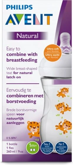 Philips Avent Natural Babyfles - SCF070/20 Babyfles (1m+) Voor Langzame Toevoer - 1x 21 Philips Avent Natural Babyfles - SCF070/20 Babyfles (1m+) Voor Langzame Toevoer - 1x -Pasgeborenen En Jonge Kinderen 534x1200 4