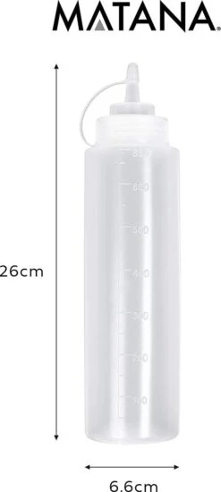 8 Stuks Knijpflessen Met Doppen (680ml) - Extra Grote Sausdispenser/Spuitflessen Voor Ketchup, Olie, Mayonaise, Dressings -Pasgeborenen En Jonge Kinderen 540x1200 1