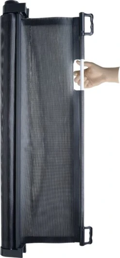 Balloe Oprolbaar Traphekje – Veiligheidshekje - Kinderhekje – Babyhekje – Traphek – Hondenhek – Zwart -Pasgeborenen En Jonge Kinderen 560x1200 4