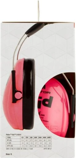 3M Peltor H510AKPC1 Gehoorkap Met Hoofdbeugel Kids Neon Roze -Pasgeborenen En Jonge Kinderen 575x1200 2