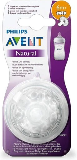 Philips Avent SCF044/27 Natural Speen - 6m+ - 2 Stuks -Pasgeborenen En Jonge Kinderen 578x1200 1