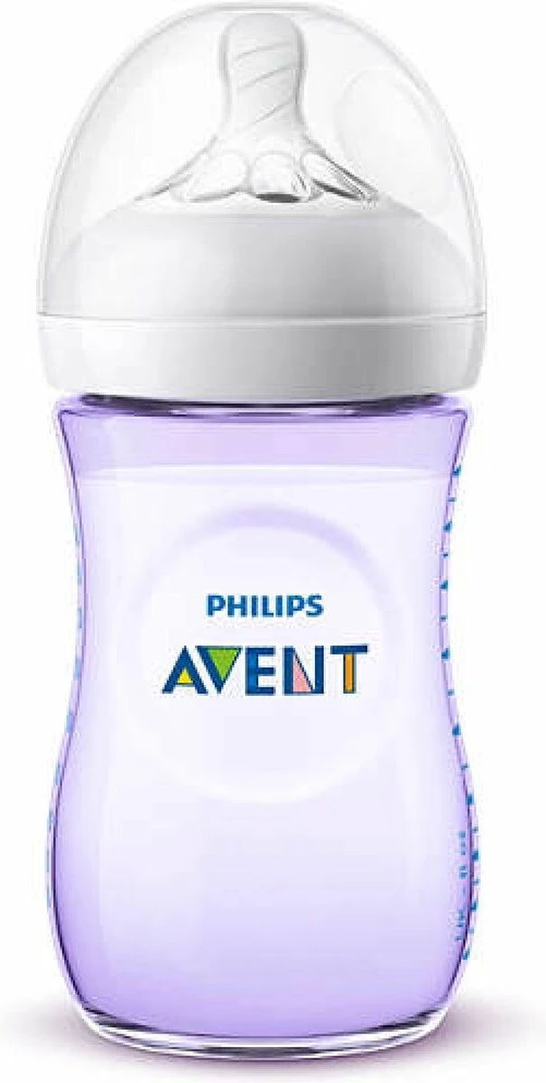 Philips Avent Natural Babyfles - SCF033/14 Babyfles (1m+) Voor Langzame Toevoer - 1x 2 Philips Avent Natural Babyfles - SCF033/14 Babyfles (1m+) Voor Langzame Toevoer - 1x - Afbeelding 2