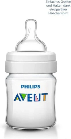 Philips AVENT SCD805/01 Anti-Colic Zuigfles Voor Pasgeborene 125 Ml 260 Ml Polypropyleen (PP) Transparant, Wit -Pasgeborenen En Jonge Kinderen 613x1200