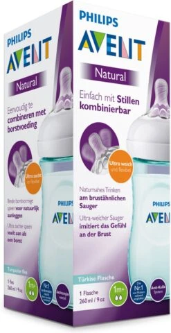 Philips Avent SCF033/15 Natural Babyfles - 1m+ - Voor Langzame Toevoer -Pasgeborenen En Jonge Kinderen 617x1200 1