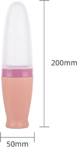 Baby Knijpfles - Baby Knijpfles Met Lepel - 90ml - Blauw - Feeding Spoon - Flesje Met Lepel - Knijpfles - Silicone - Babyfles - Roze -Pasgeborenen En Jonge Kinderen 631x1200