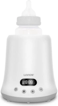 Luvion Eco Fast Deluxe 4 In 1 Flessenwarmer - Verwarmt Zeer Snel - Steriliseren Met Stoomkap - Warmhouden En Ontdooien -Pasgeborenen En Jonge Kinderen 659x1200