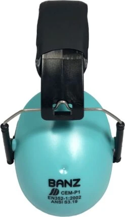 Banz - Kidz Earmuffs Turquoise - (2-10 Jaar) 11 Banz - Kidz Earmuffs Turquoise - (2-10 Jaar) -Pasgeborenen En Jonge Kinderen 694x1200 2