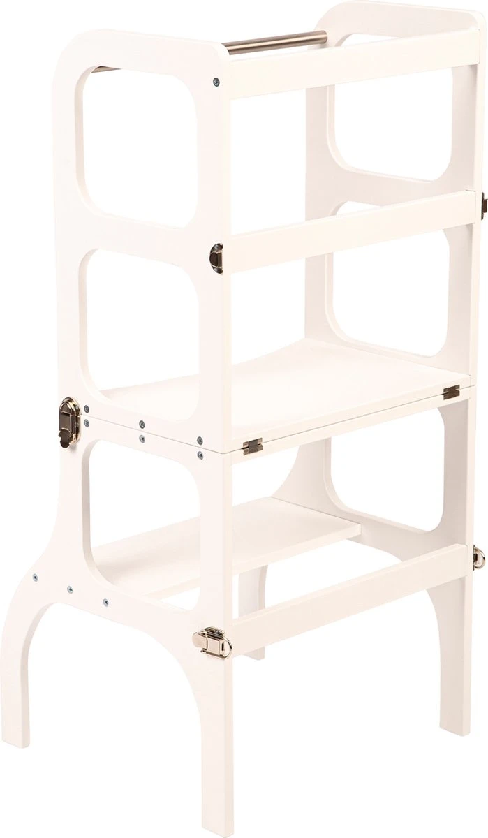 Ette Tete - Learning Tower / Leertoren - Inklapbaar Tot Tafel En Stoel - Wit 6 Ette Tete - Learning Tower / Leertoren - Inklapbaar Tot Tafel En Stoel - Wit - Afbeelding 6