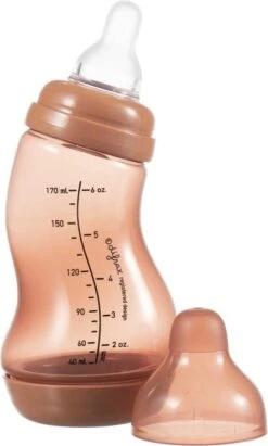 Difrax Anti-Colic S-Babyfles Natural - 170 Ml - Brick/Roodbruin