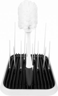 Nevi Afdruiprek Met Lekbak - Afdruipmat Voor 10 Flessen - Opvouwbaar Droogrek Babyfles - Inclusief Afwasborstel -Pasgeborenen En Jonge Kinderen 724x1200 1