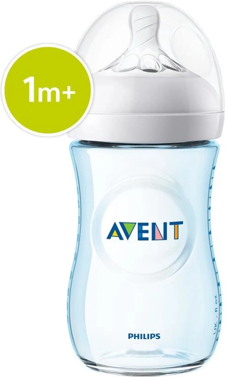 Philips Avent - Natural Zuigfles - 1+ Mnd - 260ml - SCF035/17 1 Philips Avent - Natural Zuigfles - 1+ Mnd - 260ml - SCF035/17