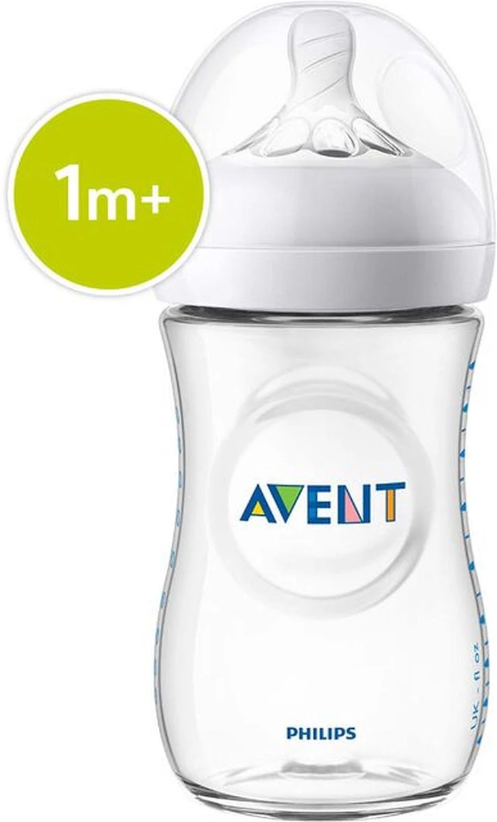 Philips Avent SCF033/17 Natural Babyfles - 1m+ - Langzame Toevoer 17 Philips Avent SCF033/17 Natural Babyfles - 1m+ - Langzame Toevoer - Afbeelding 17