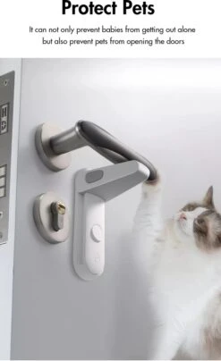 Merkloos Deurklink Vergrendeling Bekend Van TikTok - Deurklink Slot - Baby Veiligheid - Kinderslot Deur - Ook Voor Huisdieren -Pasgeborenen En Jonge Kinderen 733x1200 4