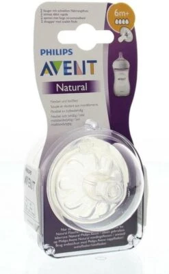 Philips Avent SCF044/27 Natural Speen - 6m+ - 2 Stuks -Pasgeborenen En Jonge Kinderen 739x1200 1